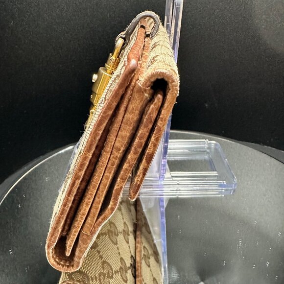 Gucci Jackie Monogram Horsebit Canvas Long Wallet - EUC - Picture 5 of 11